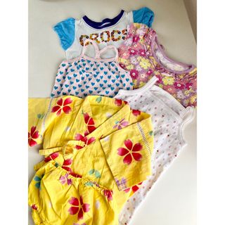 お買い得!80~90夏服６点 甚平 Tシャツ キャミソール(甚平/浴衣)