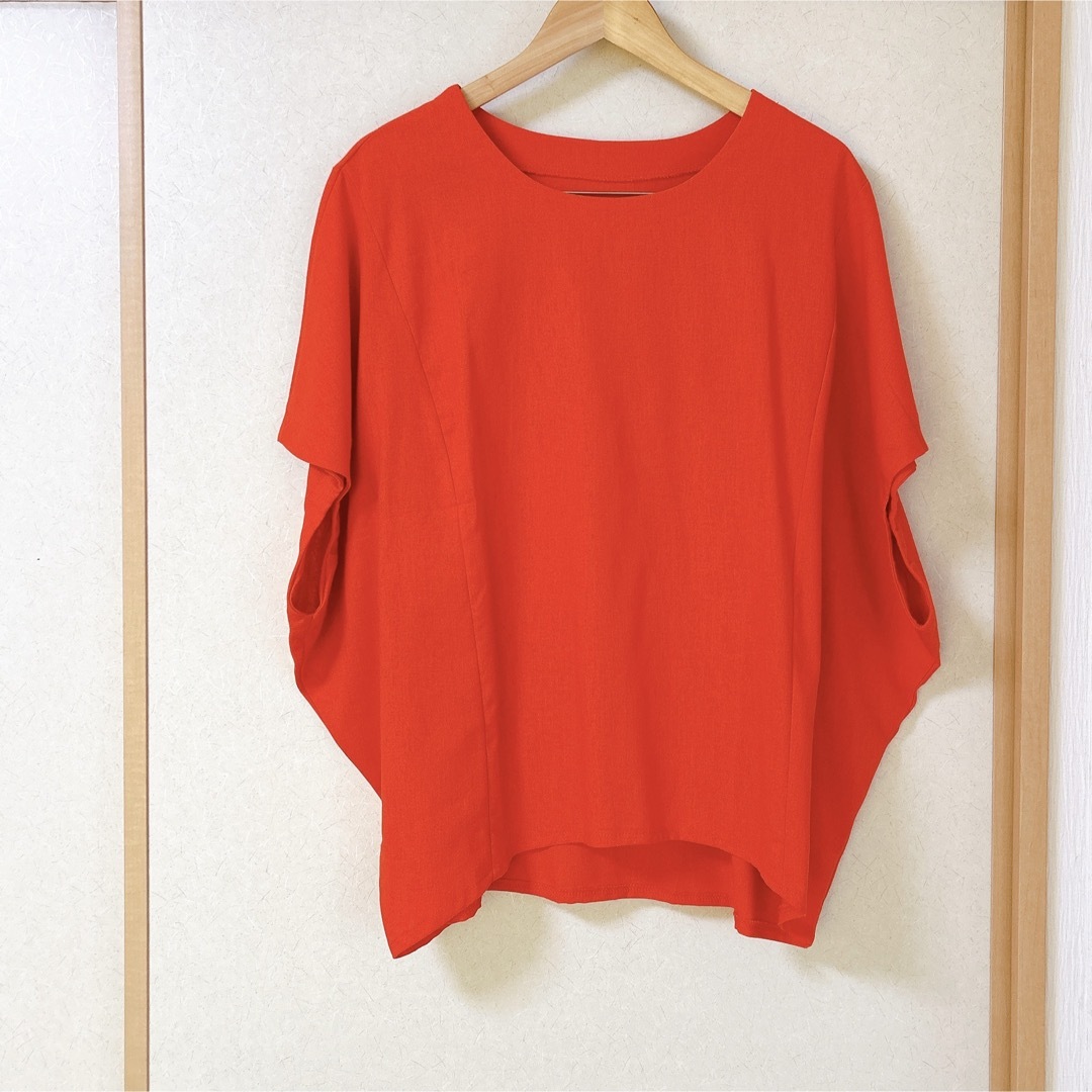 半袖トップス オレンジ レディースのトップス(カットソー(半袖/袖なし))の商品写真