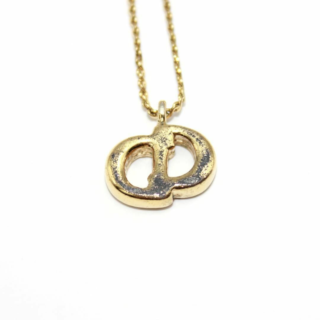 Christian Dior(クリスチャンディオール)のDior クリスチャンディオール CD ロゴ ストーン ゴールド ネックレス レディースのアクセサリー(ネックレス)の商品写真