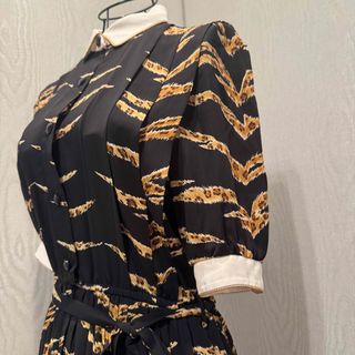 イタリヤ(伊太利屋)のイタリヤ　レオパード　プリーツ　ワンピース(ロングワンピース/マキシワンピース)