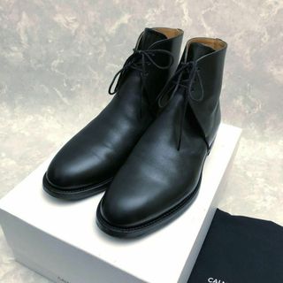 ★極美品★★カルマンソロジー レザーチャッカブーツ 黒 8 26.5 ビジカジ(ドレス/ビジネス)