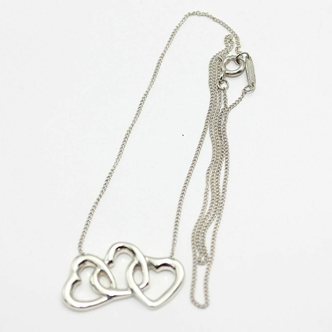 Tiffany & Co.(ティファニー)の美品 Tiffany&Co. ティファニー トリプルハート シルバー ネックレス レディースのアクセサリー(ネックレス)の商品写真