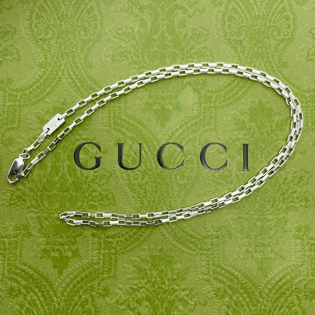 GUCCI - 50cm グッチ ボストン ベネチアン チェーン ネックレス