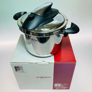 ◎◎株式会社タマハシ LA BETTOLA ラ・ベットラ ステンレス圧力鍋6L IH対応 22cm 落合務 LB-158(鍋/フライパン)