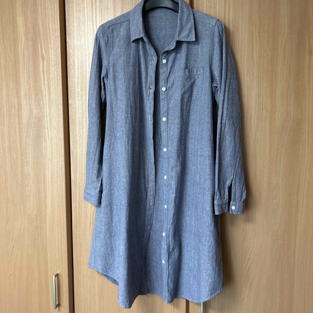gladys  トップス  綿100%  ロングシャツ　　　　　ポケット✖️3 レディースのトップス(シャツ/ブラウス(長袖/七分))の商品写真