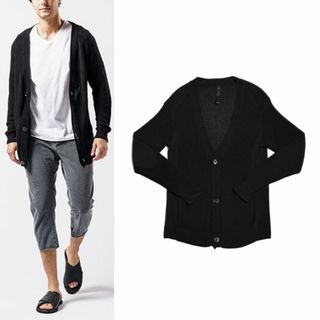ダブルジェイケイ(wjk)の新品3.3万 23SS wjk　ニット ジャケット カーディガン(ノーカラージャケット)
