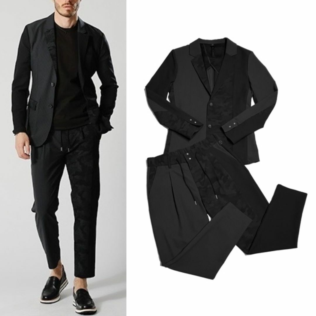 wjk(ダブルジェイケイ)の一度着7.6万 wjk セットアップ スーツ ジャケット パンツ メンズのスーツ(セットアップ)の商品写真