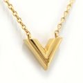 LOUIS VUITTON エセンシャルV ネックレス メッキ ゴールド