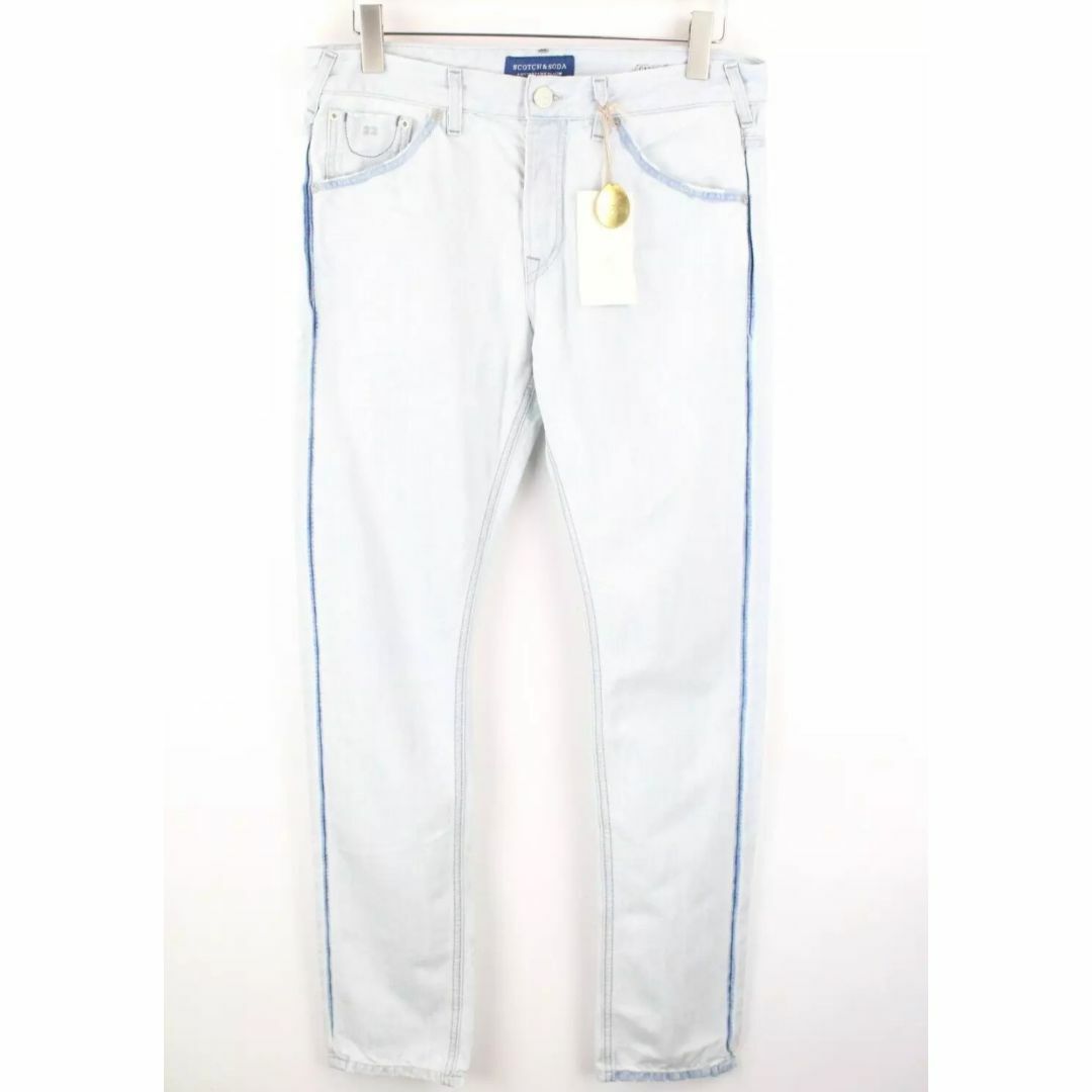 SCOTCH & SODA - SCOTCH & SODAウォッシュ加工ライトブルースリムフィットW34/L33