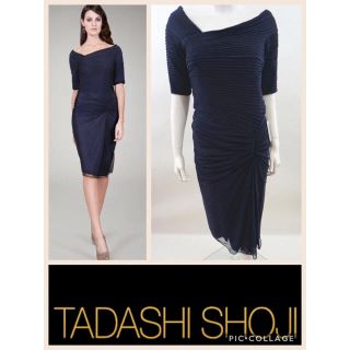 タダシショウジ(TADASHI SHOJI)のmaimaimai様 Tadashi Shojiネイビードレスタダシショウジ(ひざ丈ワンピース)