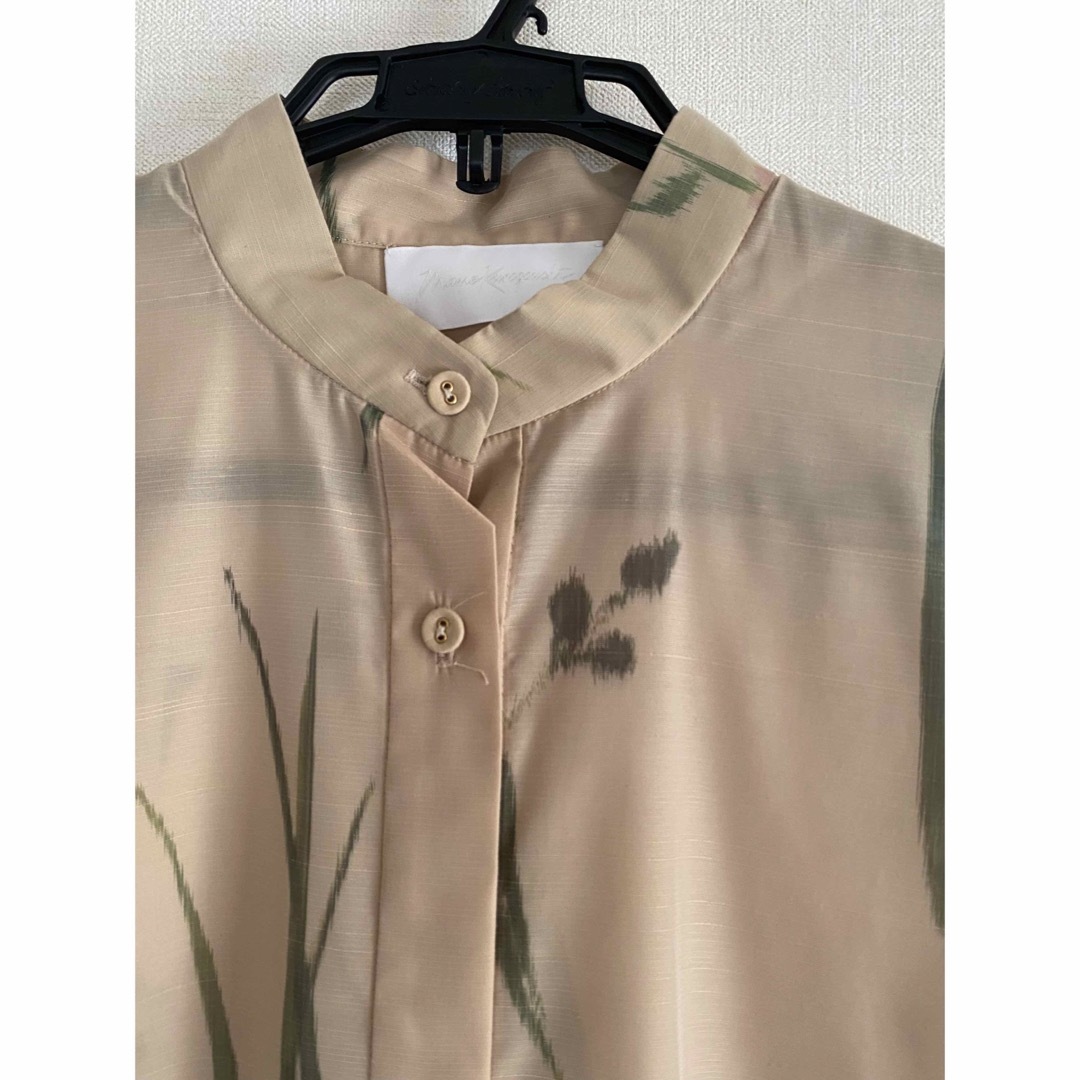 美品 mame マメ シャツ ワンピース ベージュ size2 mame - 美品 mame マメ シャツ ワンピース ベージュ size2の通販