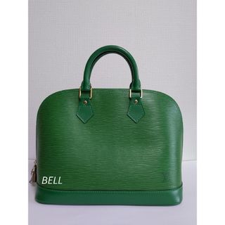 ルイヴィトン(LOUIS VUITTON)の極美品 LOUISVUITTON エピ アルマ ボルネオグリーン M52144(ハンドバッグ)