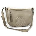 GUCCI ショルダーバッグ ソーホー インターロッキングG フリンジ レザー