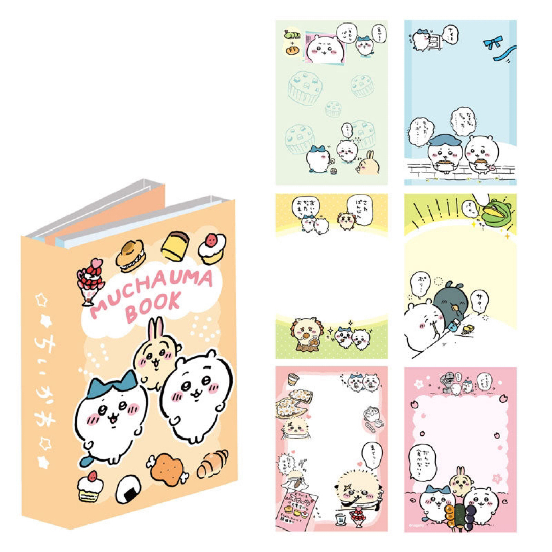 ちいかわ(チイカワ)のちいかわ パタパタメモ ③むちゃうまブック ナガノ ハチワレ うさぎ モモンガ エンタメ/ホビーのおもちゃ/ぬいぐるみ(キャラクターグッズ)の商品写真