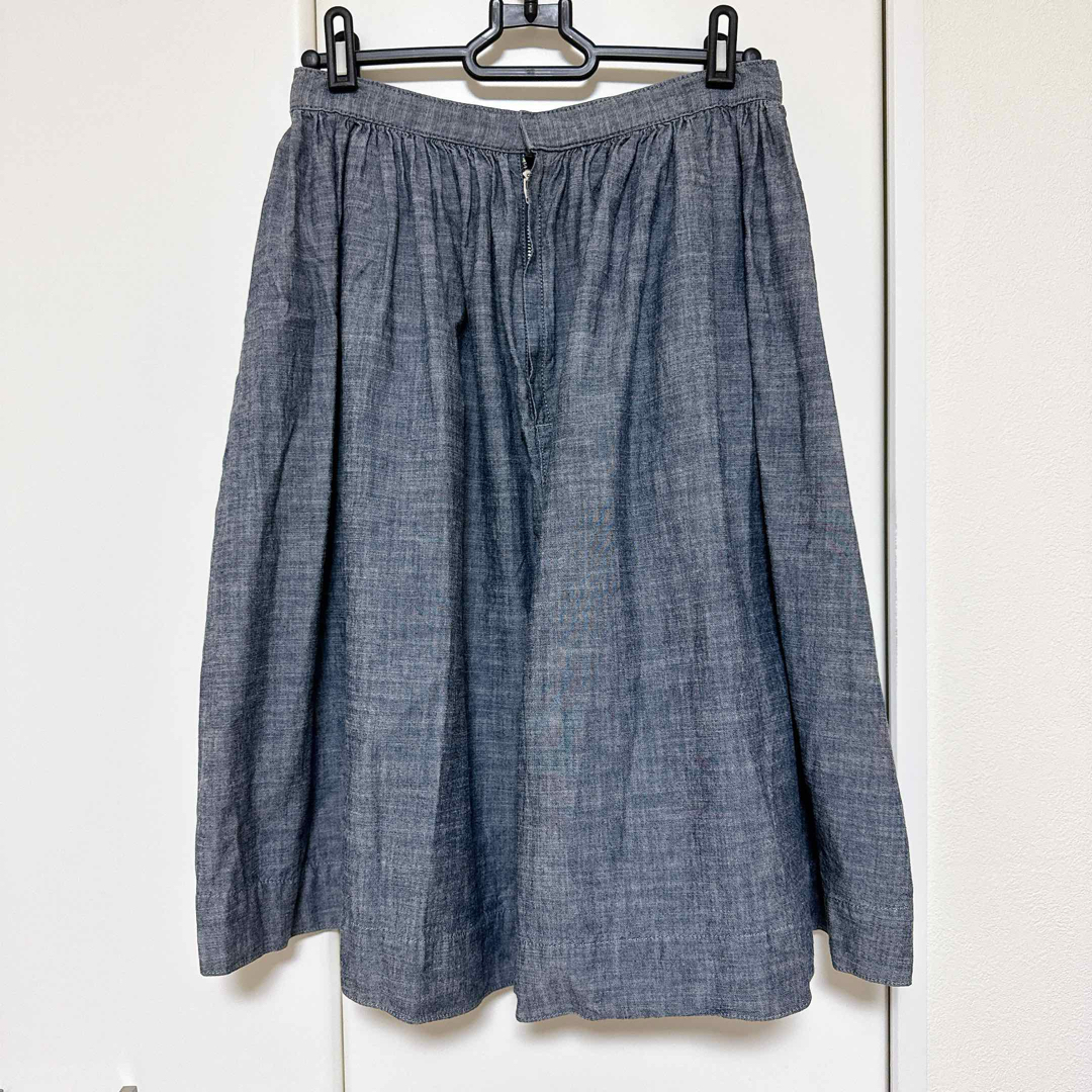 MUJI (無印良品)(ムジルシリョウヒン)の無印良品 デニムスカート レディースのスカート(ひざ丈スカート)の商品写真