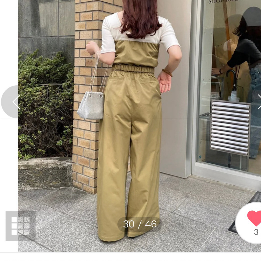 NICE CLAUP(ナイスクラップ)の【RMAF】【パルクロ限定 / スタイルアップ】ベルト付ベアオールインワン  レディースのパンツ(サロペット/オーバーオール)の商品写真