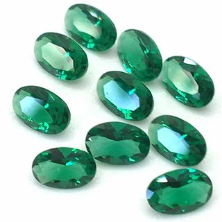 エメラルド ナノエメラルド ルース 10粒 （4×6ｍｍ）(その他)