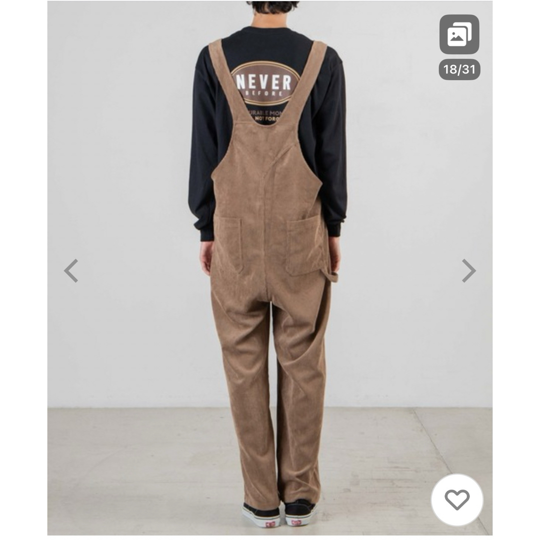 WEGO(ウィゴー)のWEGO コーデュロイオーバーオール サロペット 男女兼用 M レディースのパンツ(サロペット/オーバーオール)の商品写真