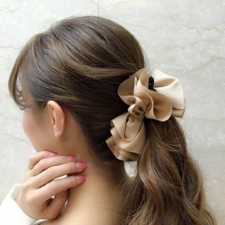 リエンダ(rienda)のrienda♡グログランリボンバレッタ(バレッタ/ヘアクリップ)