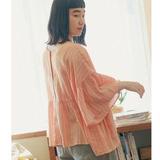 niko and... - 人気 新品 タグ付き niko and… COMFORTリネンワイドブラウス L