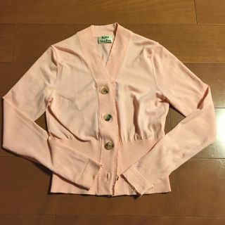 アクネ(ACNE)のacne studios ベビーピンク カーディガン(カーディガン)