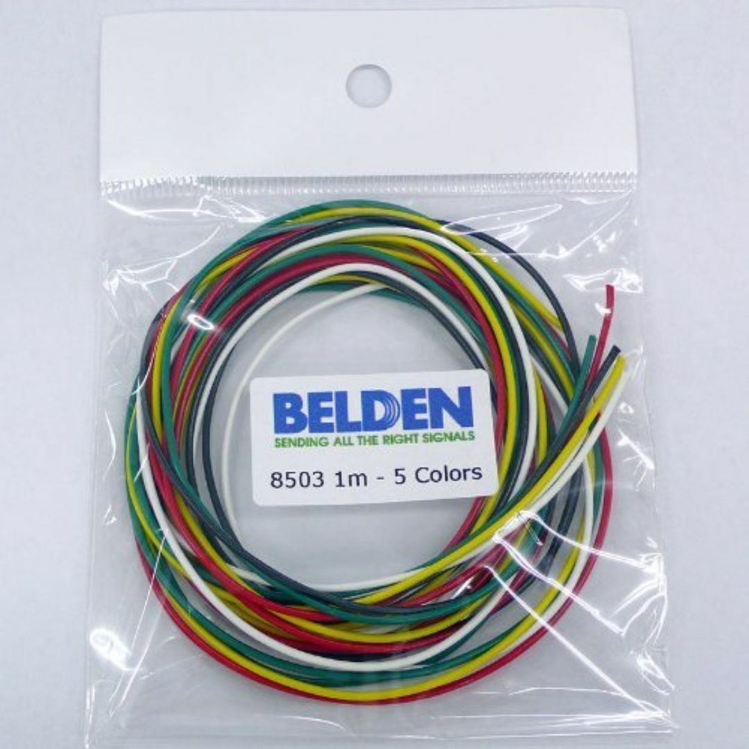 【人気商品】BELDEN 8503 フックアップワイヤー5色セット 8503-0 キッズ/ベビー/マタニティのおもちゃ(楽器のおもちゃ)の商品写真