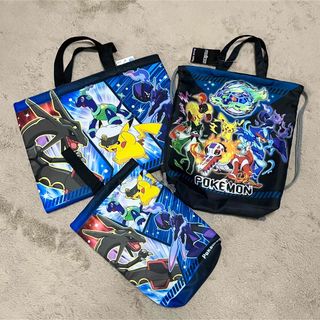 ポケモン(ポケモン)のポケモン レッスンバッグ 上履き入れ 体操着入れ シューズケース 手提げ 巾着(バッグ/レッスンバッグ)