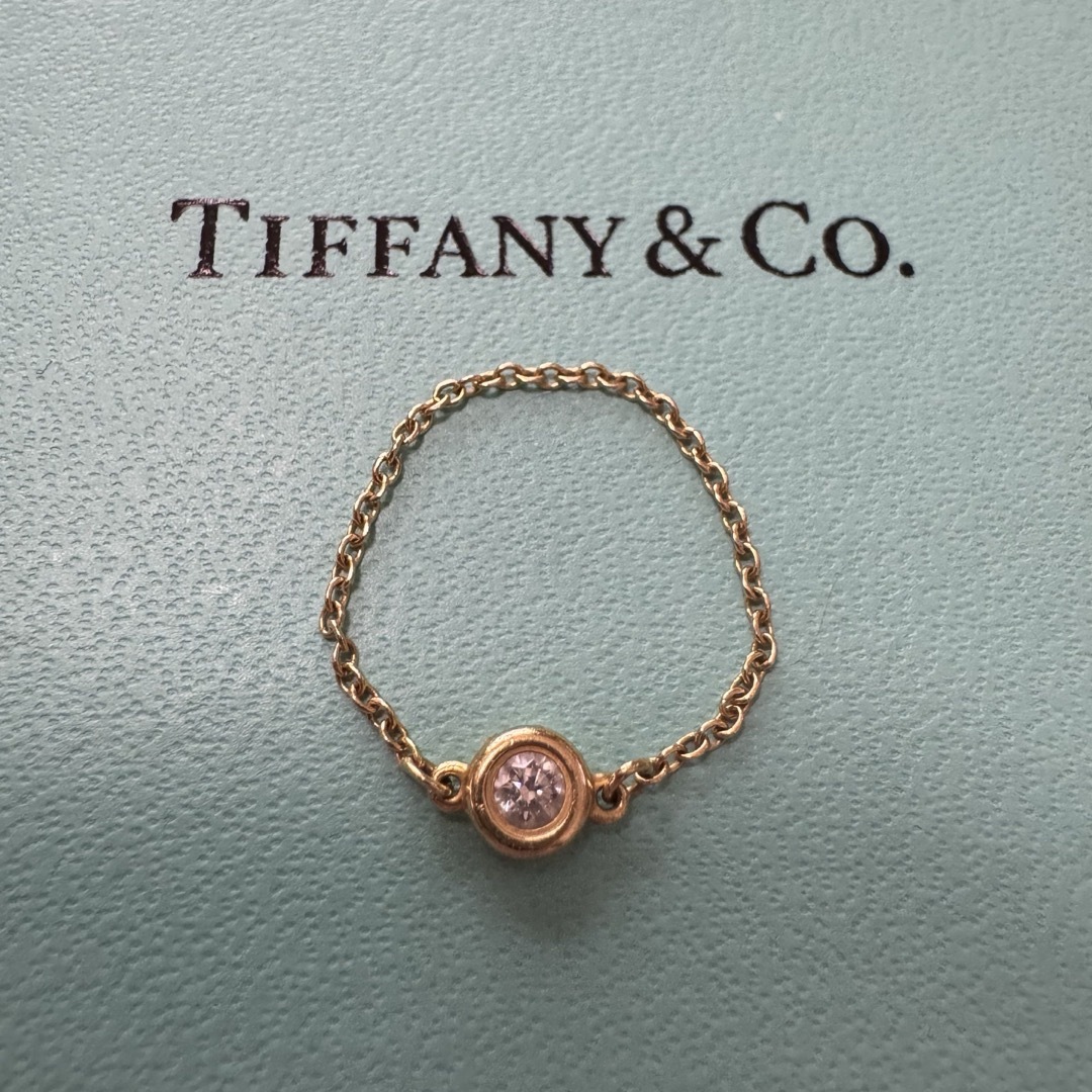 ティファニー ダイヤモンド バイザヤード チェーンリング ゴールド K18 指輪 Tiffany & Co. - ティファニー ダイヤモンド バイザヤード