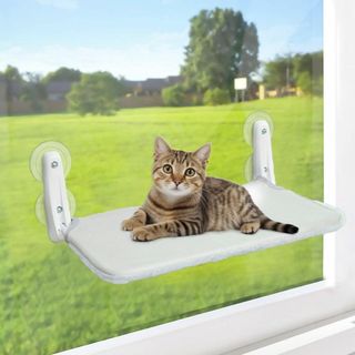 【2024年革新型】猫 ハンモック 猫 窓用ハンモック 吸盤式＆粘着式 耐荷重2(猫)