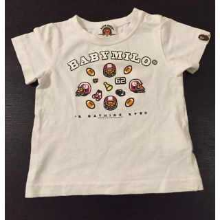 アベイシングエイプ(A BATHING APE)の値下げ☆ベビー半袖Tシャツ☆70サイズ☆BAPEKIDS(Ｔシャツ)