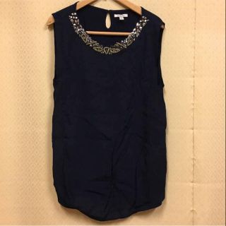 ザラ(ZARA)のザラ ビジューブラウス(シャツ/ブラウス(半袖/袖なし))