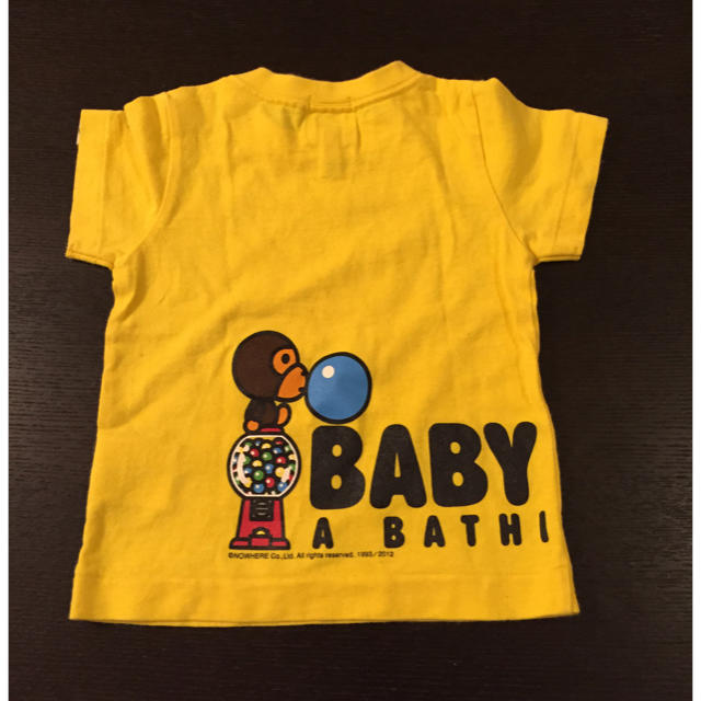 A BATHING APE(アベイシングエイプ)の☆アベイシグエイプ☆ベビー半袖Tシャツ☆70サイズ☆BAPEKIDS キッズ/ベビー/マタニティのベビー服(~85cm)(Ｔシャツ)の商品写真