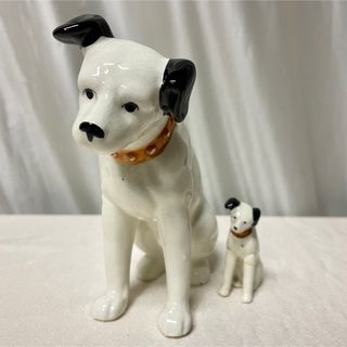 Victor - 【Victor】陶器 ニッパー犬 2体