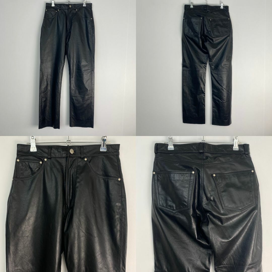 美品　ヴィンテージ　セットアップ　レザー　牛革　ジャケット　パンツ　お洒落 美品 ヴィンテージ セットアップ レザー 牛革 ジャケット パンツ