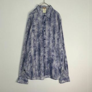 ジョンガリアーノ(John Galliano)のジョンガリアーノ　長袖シャツ　galiano 柄 綿100% 薄い 春夏向け (シャツ)