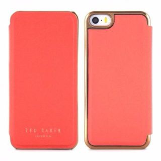 テッドベイカー(TED BAKER)の訳ありiPhon5/5S/SE テッドベイカー手帳型ミラー付 Ted Baker(iPhoneケース)