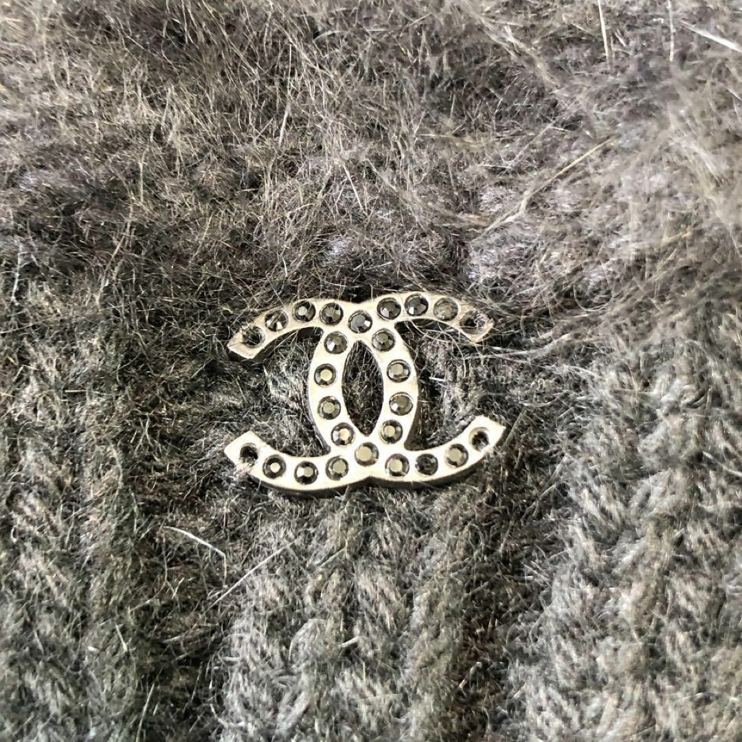 CHANEL - シャネル まとめ 2点 アンサンブル 黒 アンゴラ ファー