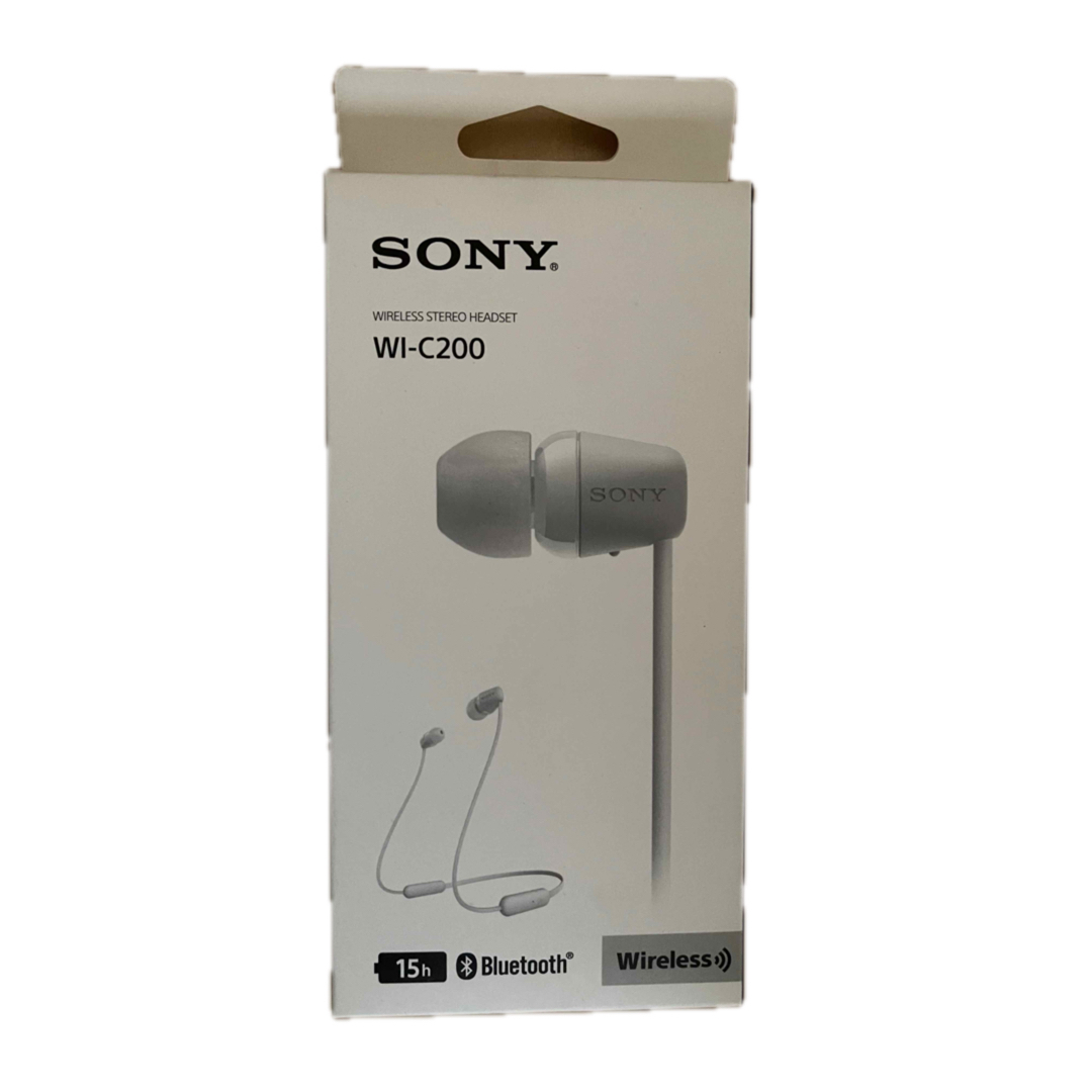 SONY(ソニー)のソニー ワイヤレスイヤホン WI-C200 スマホ/家電/カメラのオーディオ機器(ヘッドフォン/イヤフォン)の商品写真