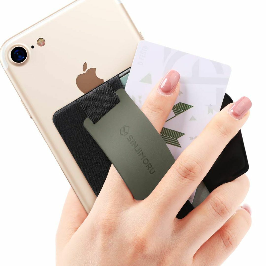 Sinjimoru スマホスタンド カード入れ、 落下防止 ハンドストラップ ど スマホ/家電/カメラのスマホアクセサリー(その他)の商品写真