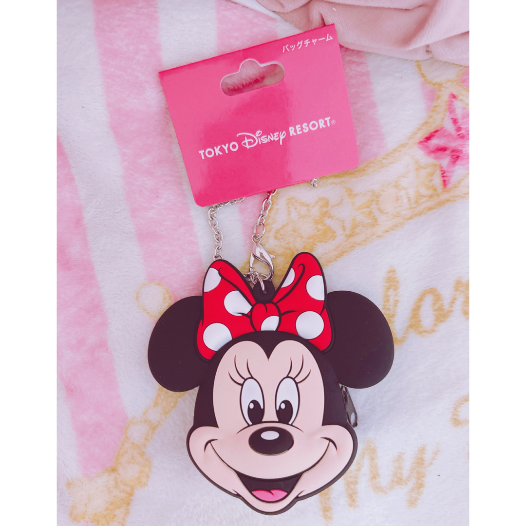 Disney(ディズニー)のバッグチャーム ミニー キーホルダー ディズニー エンタメ/ホビーのおもちゃ/ぬいぐるみ(キャラクターグッズ)の商品写真