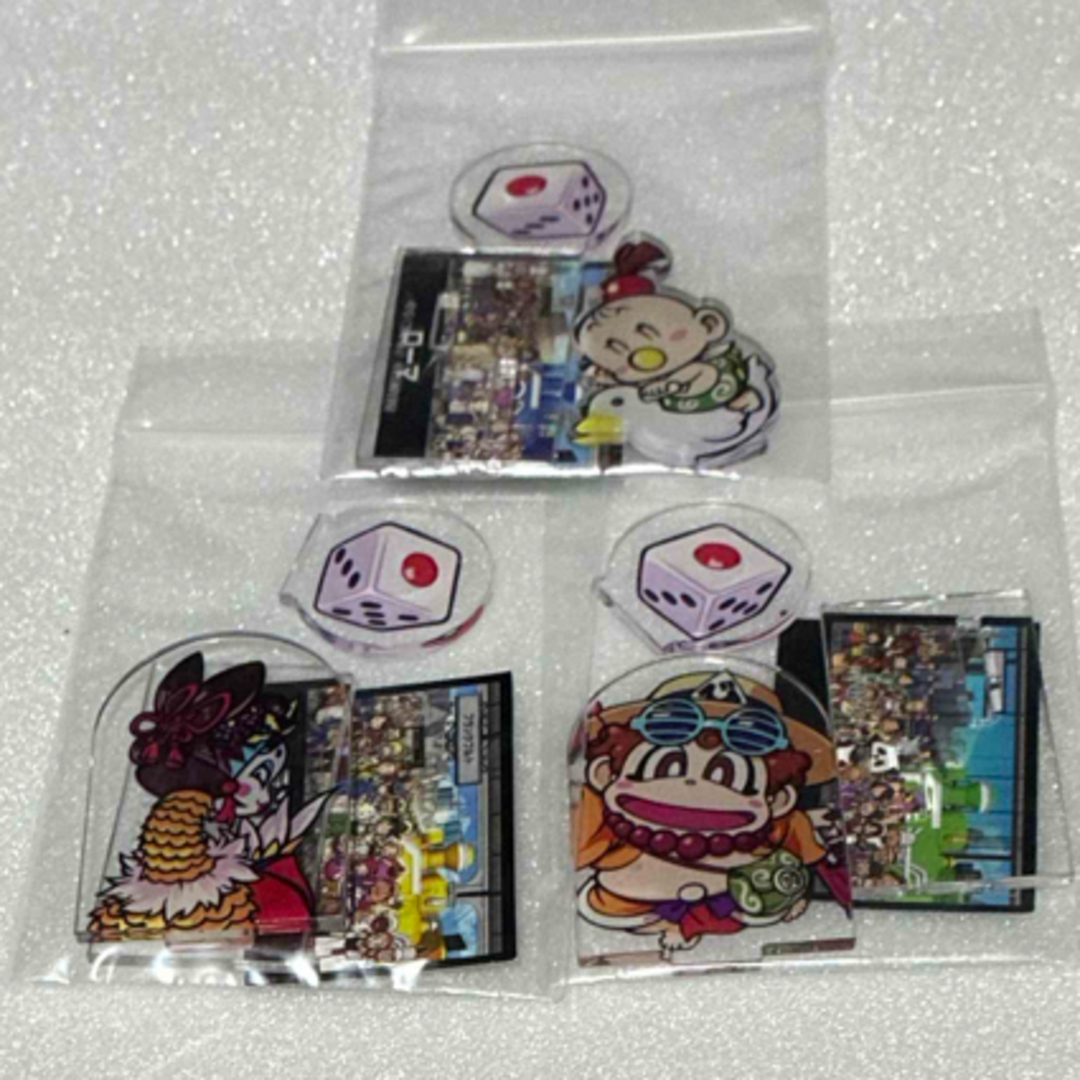 Choco Egg(チョコエッグ)の桃太郎電鉄☆チョコエッグアクリルスタンド3個 エンタメ/ホビーのおもちゃ/ぬいぐるみ(キャラクターグッズ)の商品写真