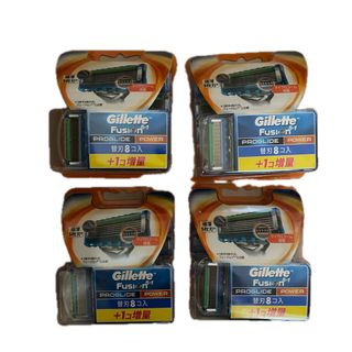 ジレット(Gillette)のジレット プログライドパワー替刃8個入＋1コ増量✖️4個(カミソリ)