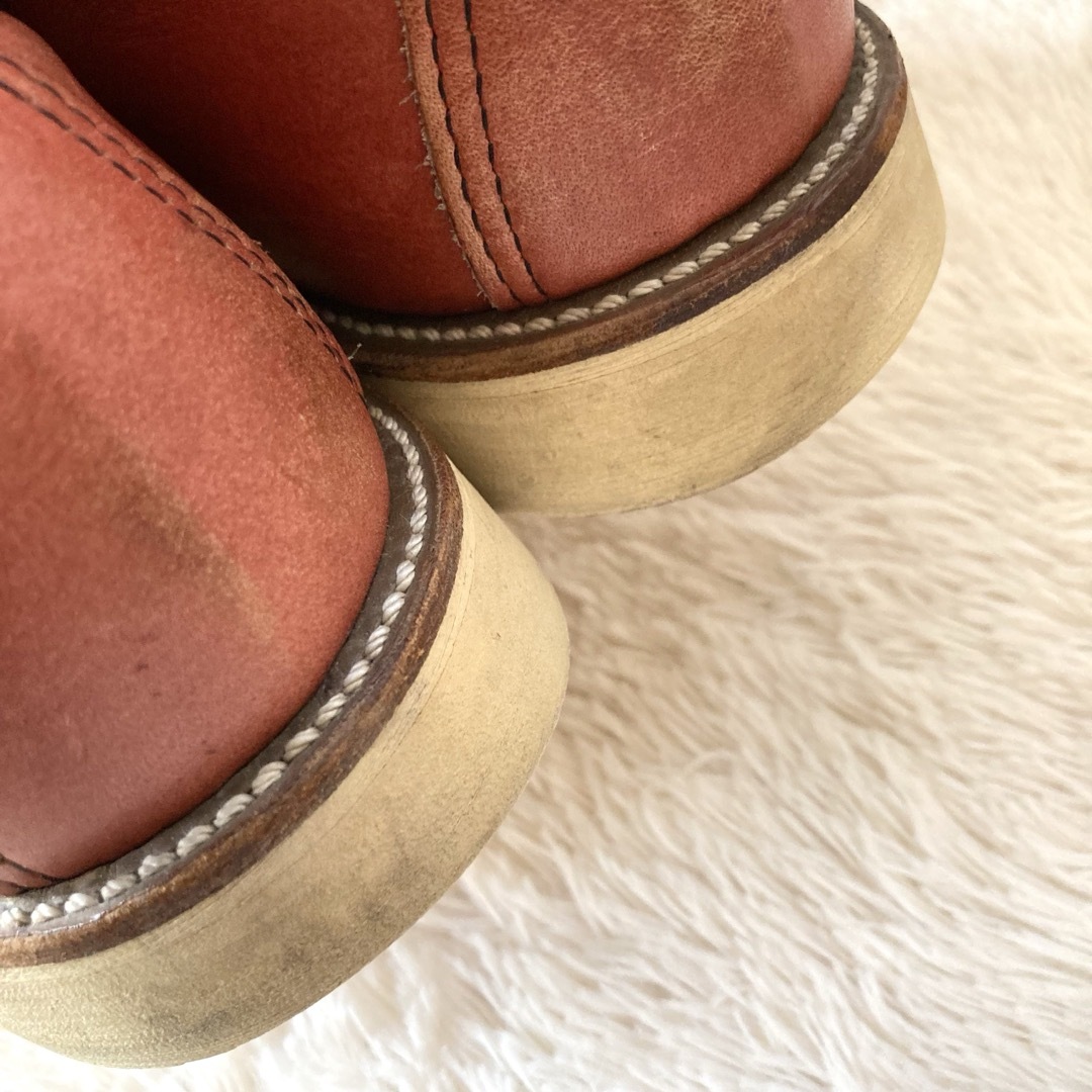 REDWING(レッドウィング)の✨廃盤✨レッドウィング ロメオ 47036サイドゴア ローカット赤茶 8半 本革 メンズの靴/シューズ(ブーツ)の商品写真
