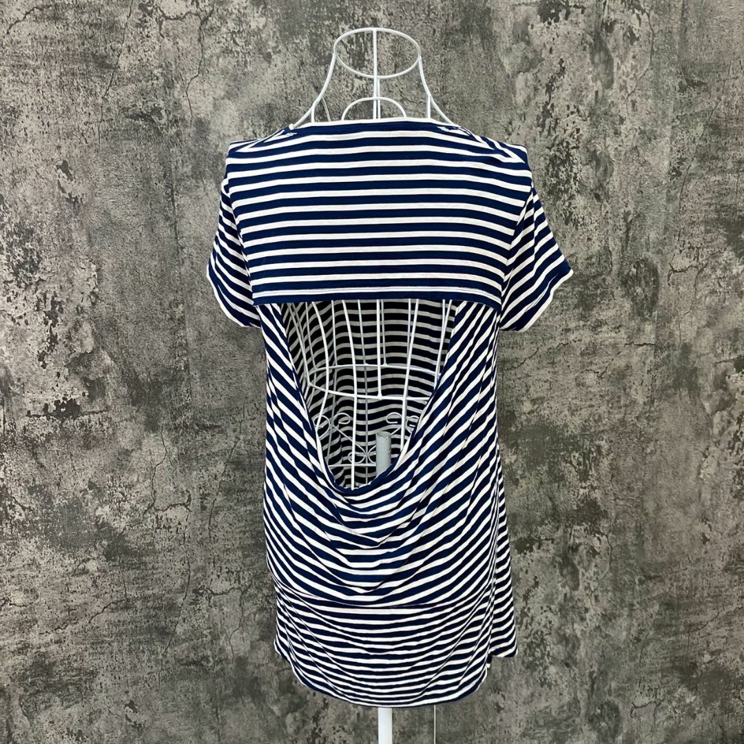 BCBGMAXAZRIA(ビーシービージーマックスアズリア)のセンス抜群✨ビーシービージーマックスアズリア【S】カットソー ボーダー レディースのトップス(カットソー(半袖/袖なし))の商品写真