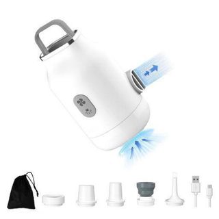 エアーポンプ 電動 空気入れ・抜き 照明ライト付 USB充電式 5種類のノズル付(その他)