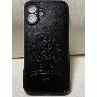 iphone16plusスマホケース 人気のホースシュー＆クロス 【ブラック】 (iPhoneケース)