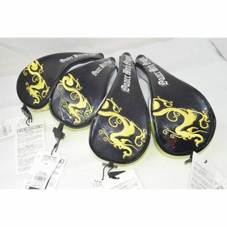 ダンスウィズドラゴン(Dance With Dragon)の新品☆ダンスウィズドラゴン ヘッドカバー 各種4点 黄黒 FW×２ UT×２(その他)