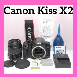 ✨1本で近くから遠くまで✨CANON KISS X2✨シングルレンズ✨簡単操作✨(デジタル一眼)