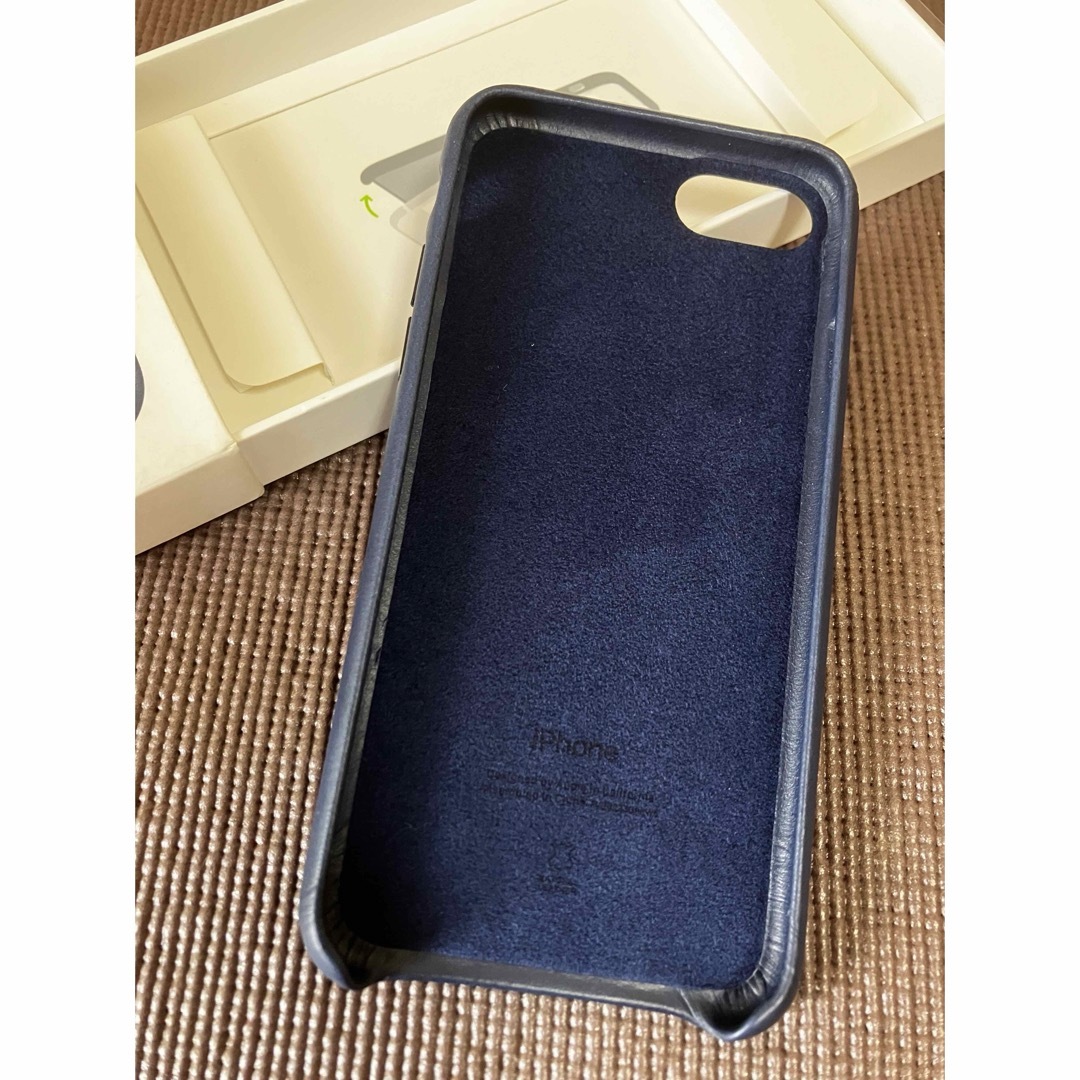 Apple - apple純正 iphone se用 レザーケース ミッドナイト