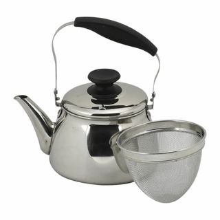 【数量限定】ベストコ ケトル ステンレス 広口 1.6L 茶こし付 ND-944(調理道具/製菓道具)